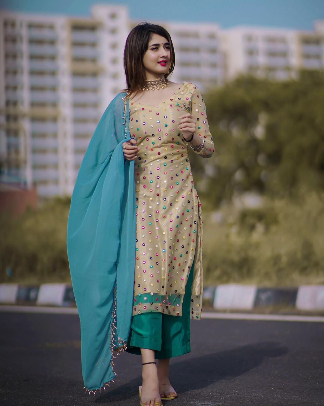 Nisha Bhatt dress