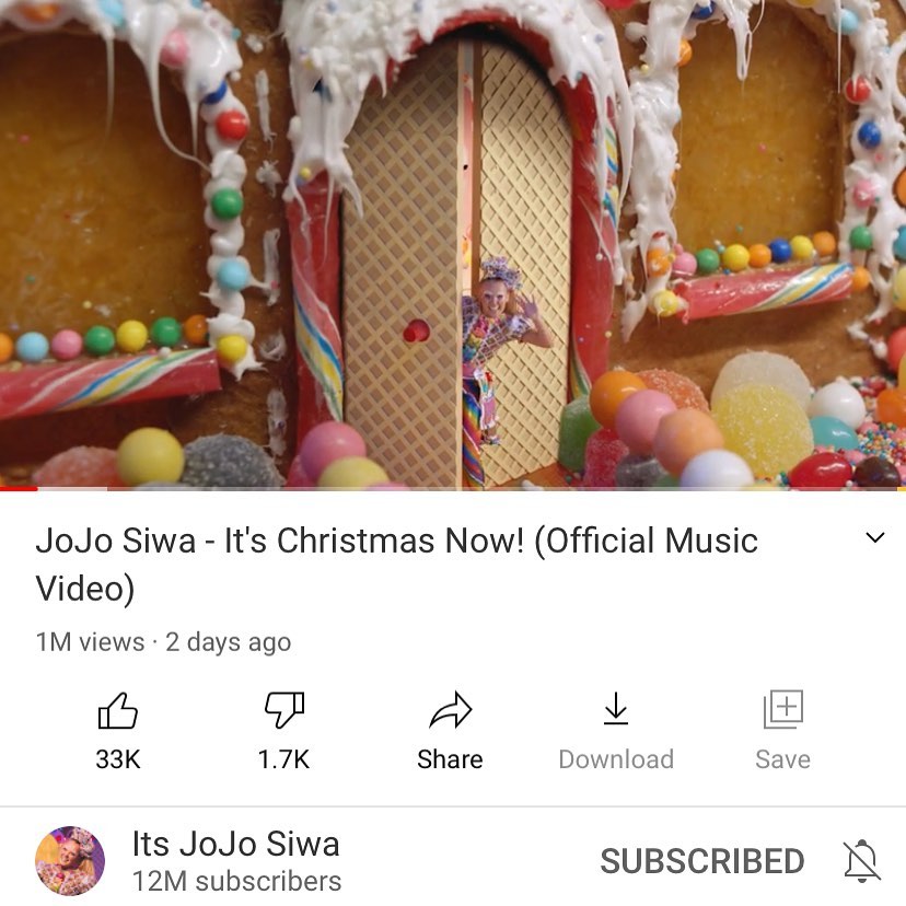 JoJo Siwa youtube channel