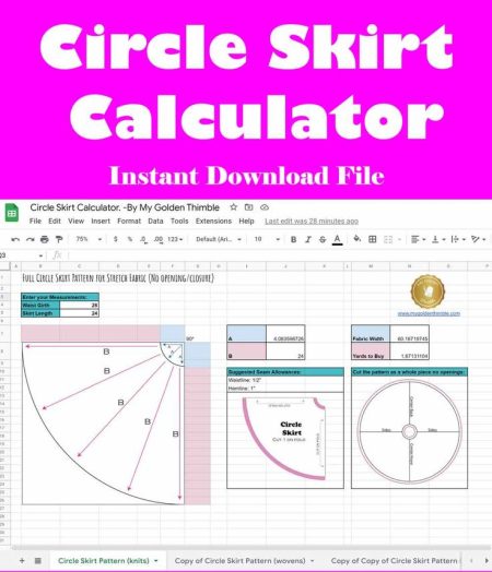 Circle Skirt Calculator: Get Exact Measurements Fast