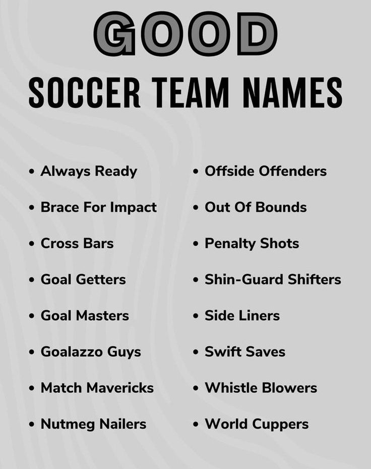 Good Soccer Team Names: Unique & Fun Ideas