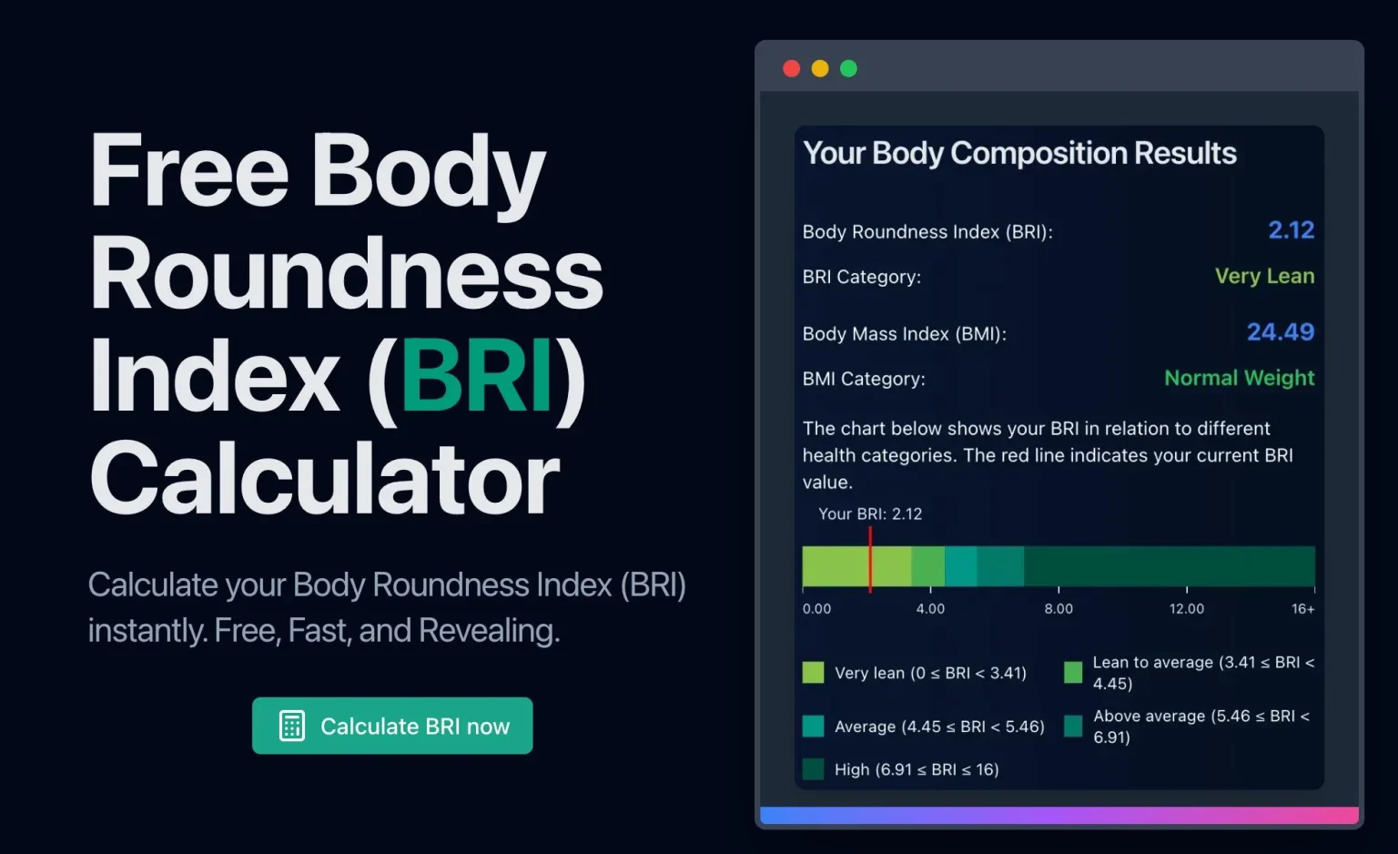 Body Roundness Index Calculator: Measure Your Shape Fast
