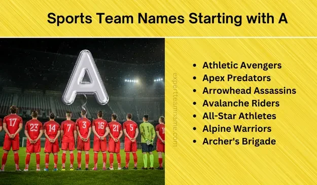 425 Team Names That Start with A for Group Spirit 425 Team Names That Start with A for Group Spirit