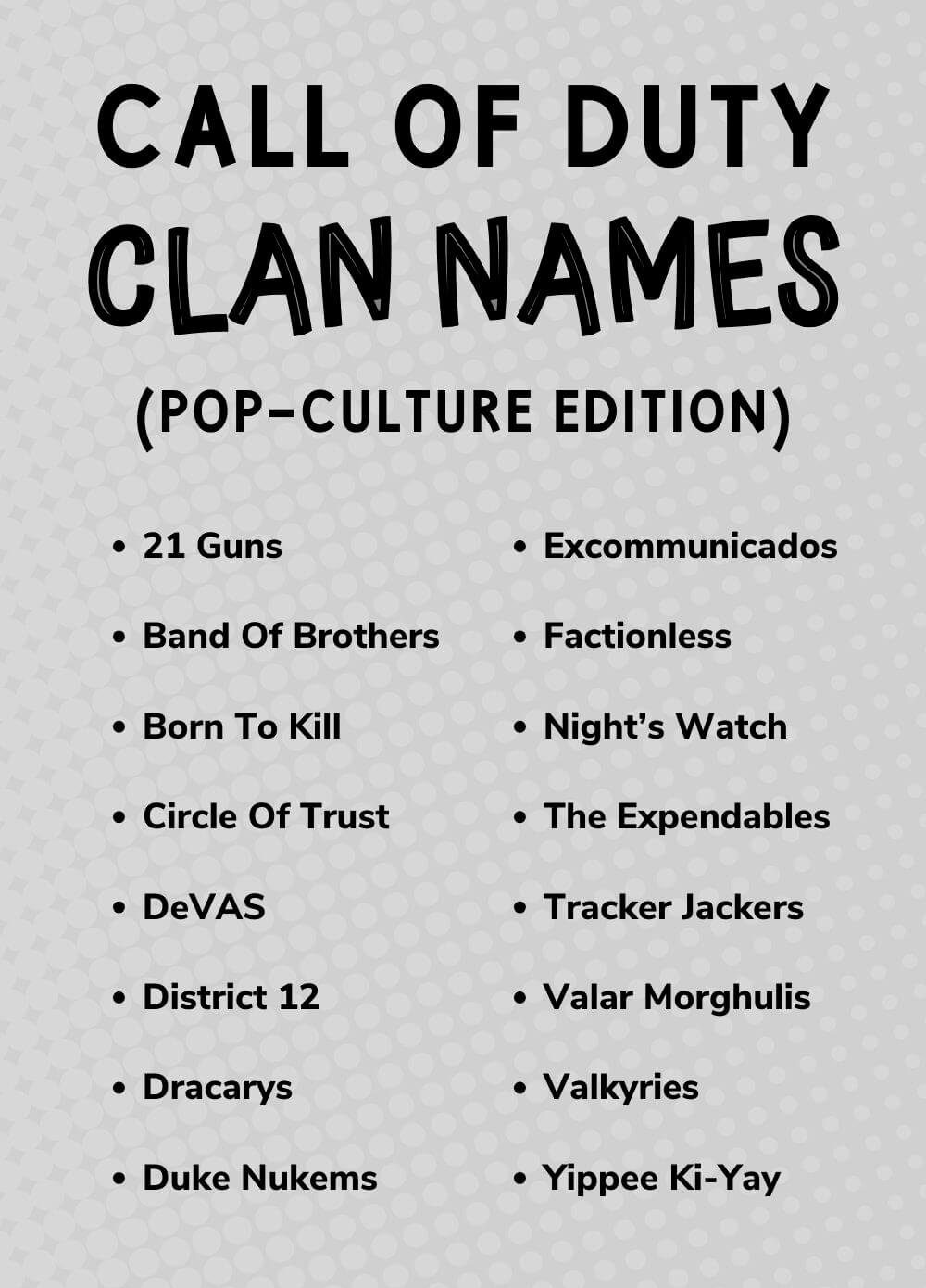 Cool Clan Names for COD – Unique & Badass Ideas