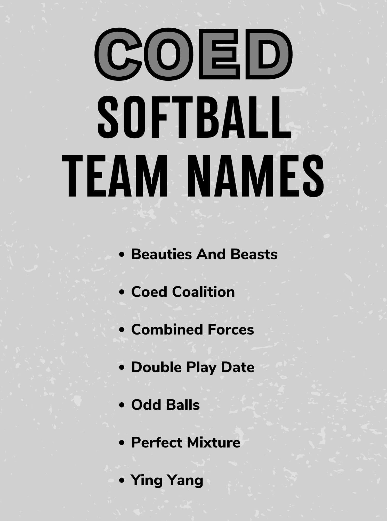 750+ Coed Softball Team Names That Hit It Outta the Park