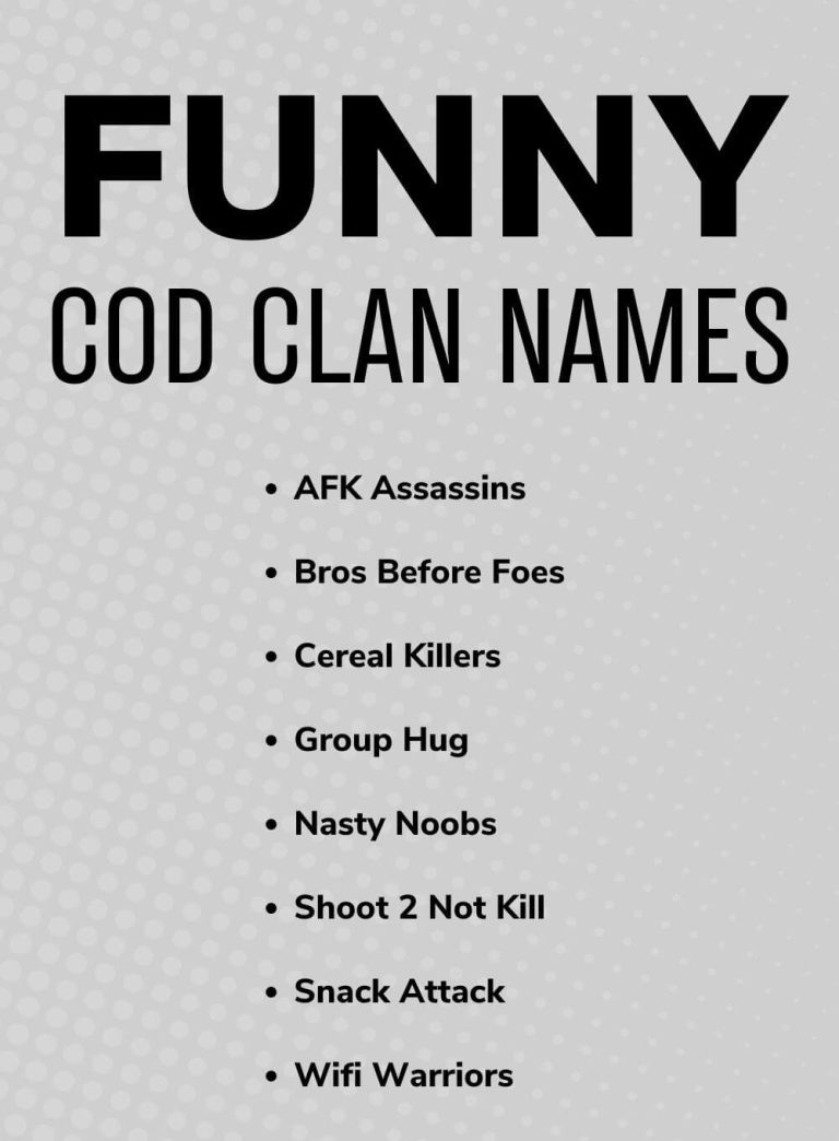 Unique Cod Names Cool Clan Names for COD – Unique & Badass Ideas - Aboutbiography