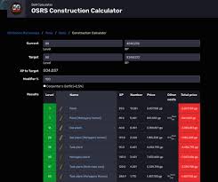 Construction Calculator OSRS – Plan Your XP & Costs Fast!