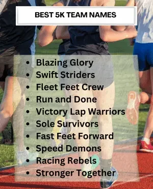 Funny 5k Team Names That Will Keep You Running Smiling